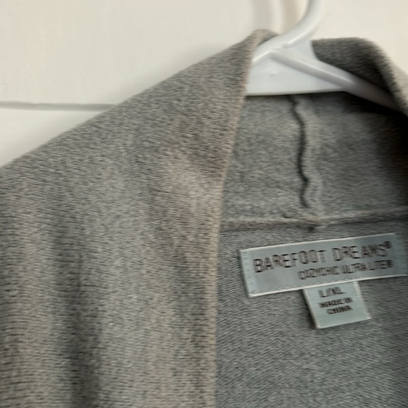 Barefoot Dreams Cozychic Ultra Lite Gray Open Front Women's Cardigan - Picture 2 of 5